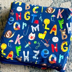 Little Sleeps Navy ABC Cloud Blanket